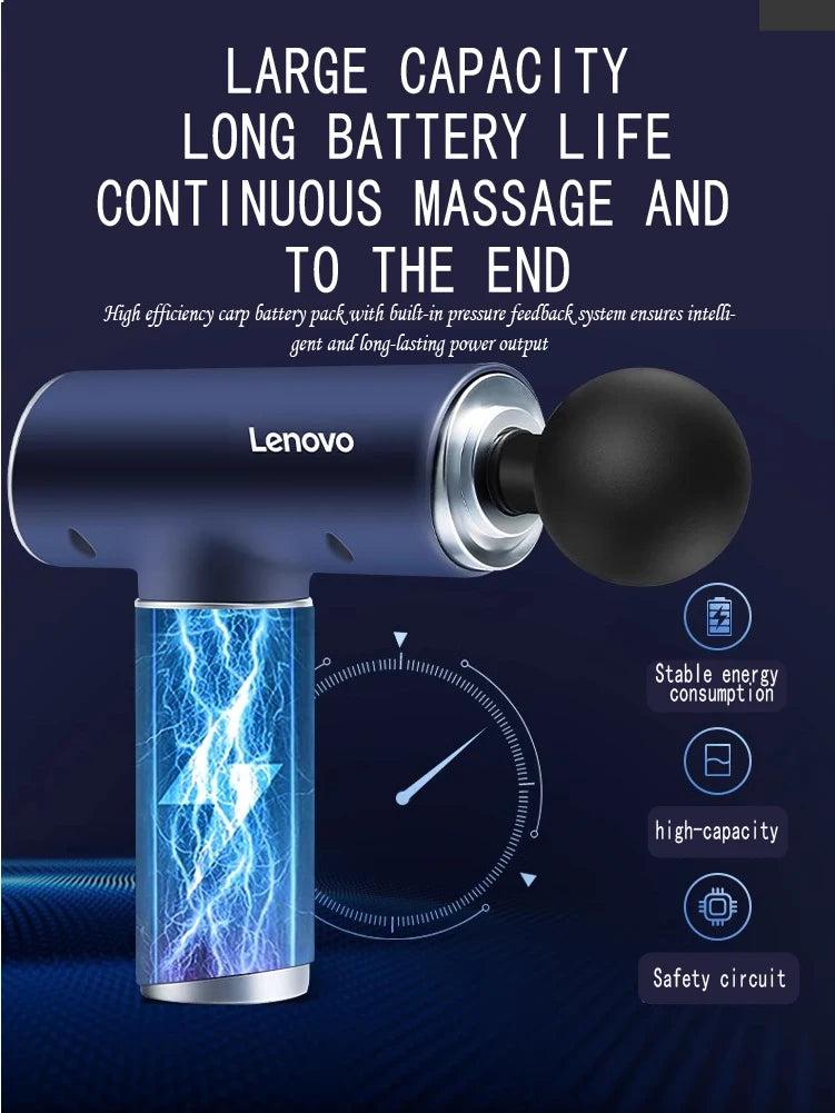 Pistolet de massage professionnel — écran tactile LED, 6-8 têtes, relaxation musculaire, cadeau