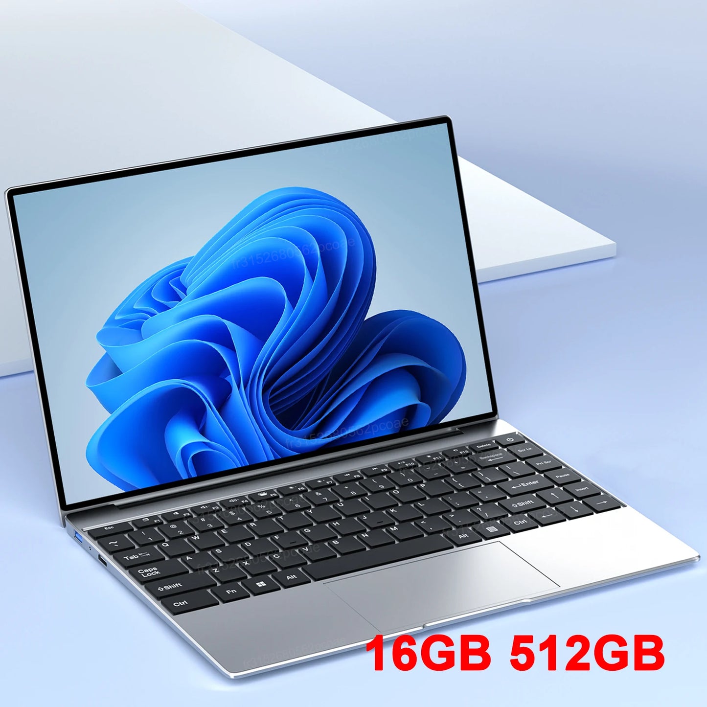 LENO 14.1" Ultra Thin Laptop Windows 11 16GB RAM 2TB SSD Intel N3700 Gaming Laptop 1920*1080 Display Office Study PC