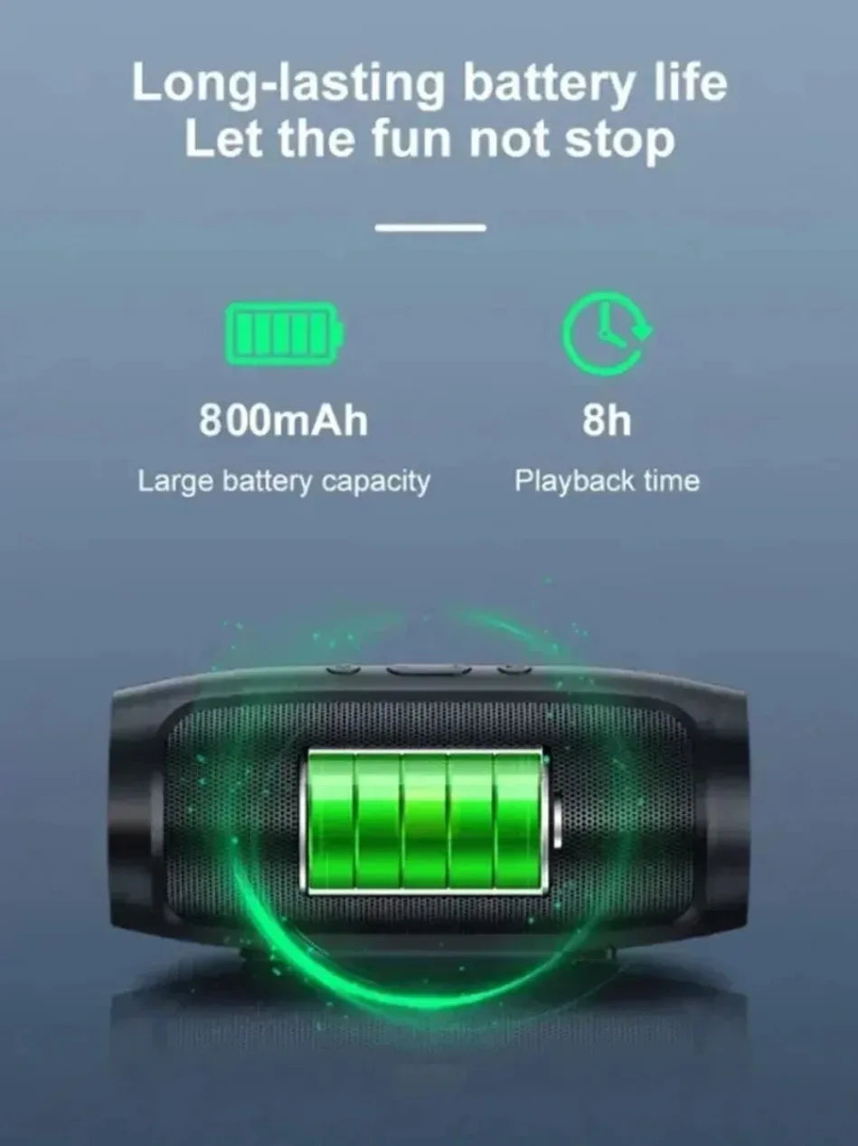 Haut-parleur Bluetooth portable — double stéréo, USB, TF, FM, subwoofer, extérieur
