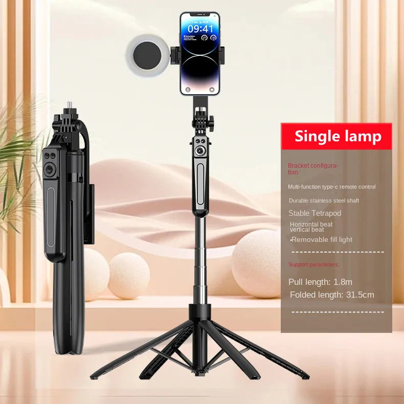 Roreta — Perche à Selfie Trépied 1.8m Télécommande Bluetooth iPhone & Android
