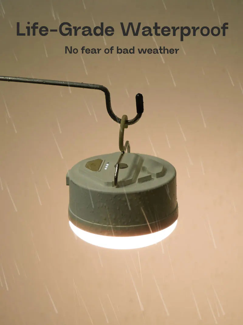 MOSLIGHTING extérieur LED Camping lumière 4 Modes MiNi Portable accrocher tente lampe USB Rechargeable Portable étanche lumière de secours