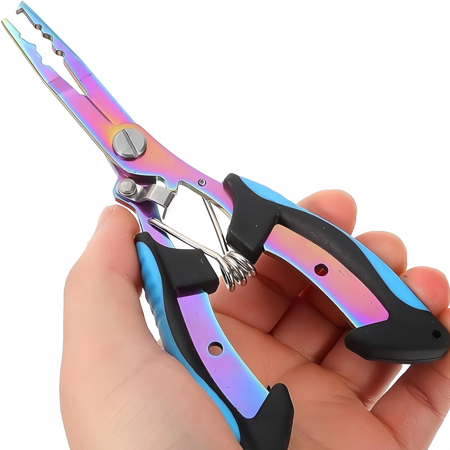 Pince de pêche multifonctionnelle, coupe-ligne en acier inoxydable, ouvre-anneau fendu Portable, outil de pêche 1 pièce