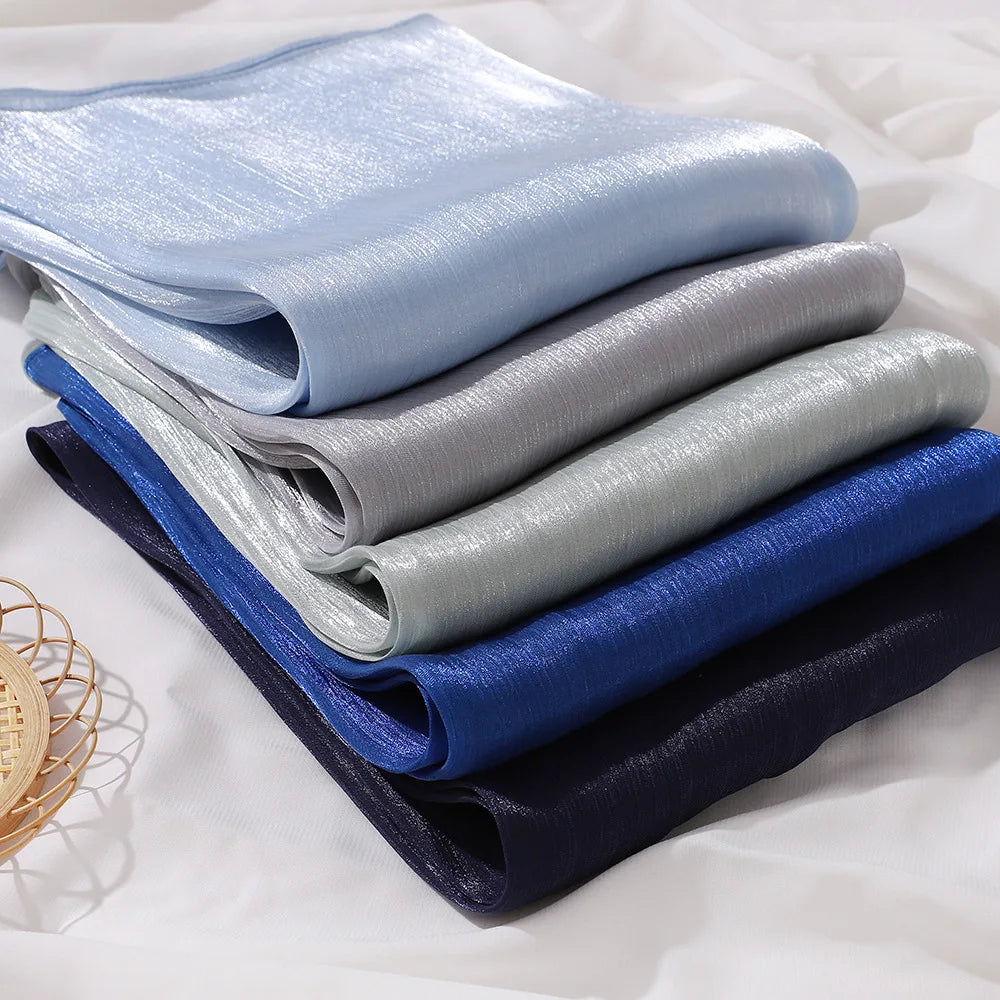 Hijabs en mousseline de soie de qualité supérieure pour femmes, voile turban doux et long, écharpes musulmanes, châles Hijab, couvre-chef Islam, accessoires Ramadan