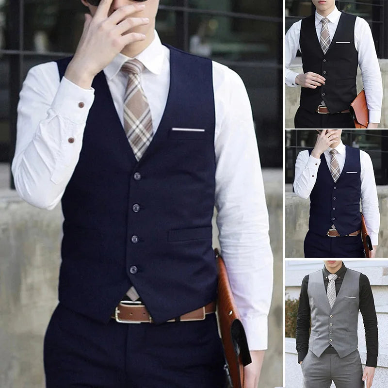 Blazer gilet formel pour homme — smoking décontracté, slim, tout neuf