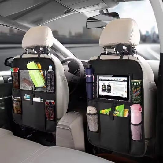 Organisateur de siège de voiture multi-poches, matériau imperméable et Durable, parfait pour les voyages sur route et l'utilisation quotidienne, excellent cadeau pour les vacances, 1 pièce