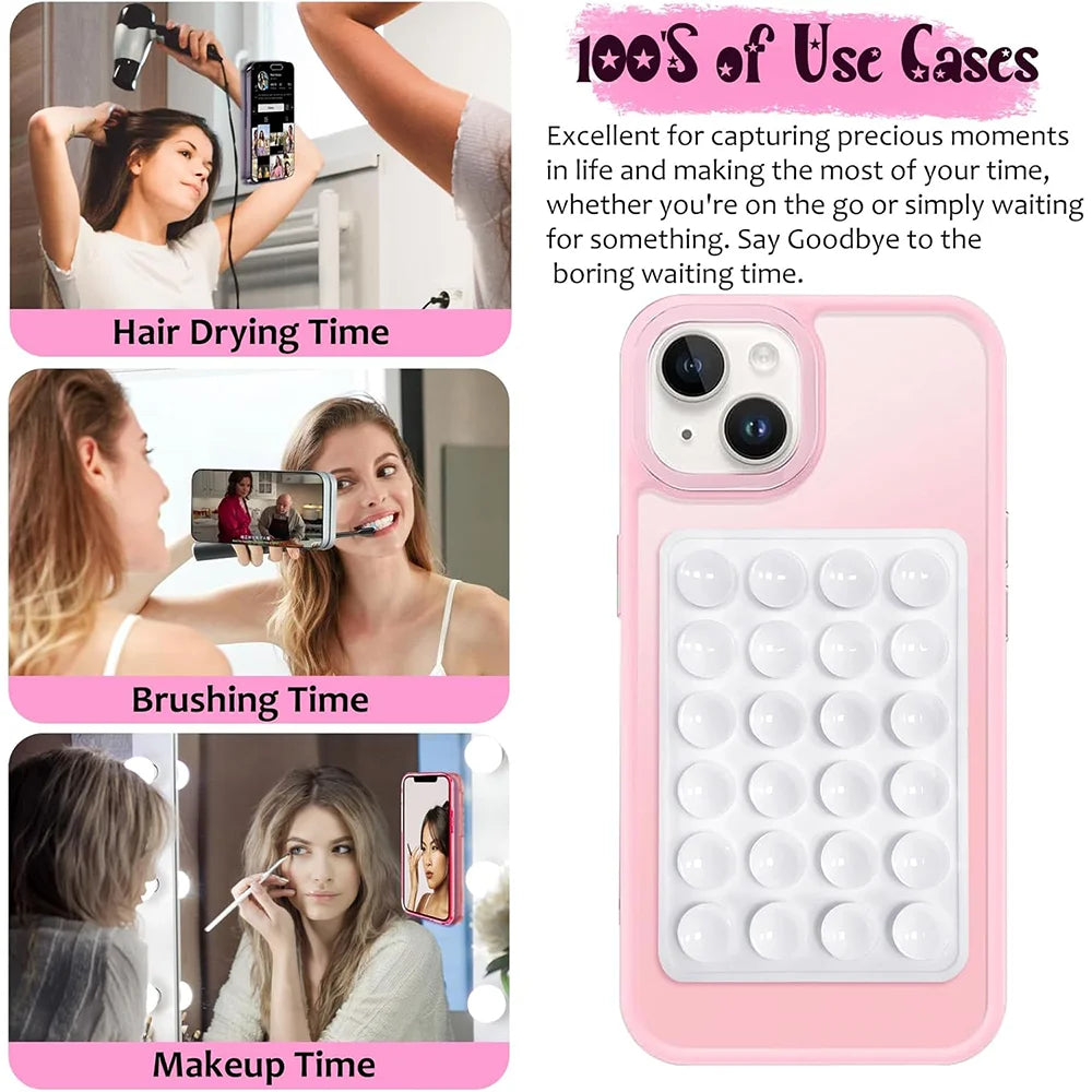 Support de téléphone à ventouse en Silicone couleur bonbon, support de téléphone à ventouse antidérapante, support de téléphone en Silicone pour Selfies et vidéos