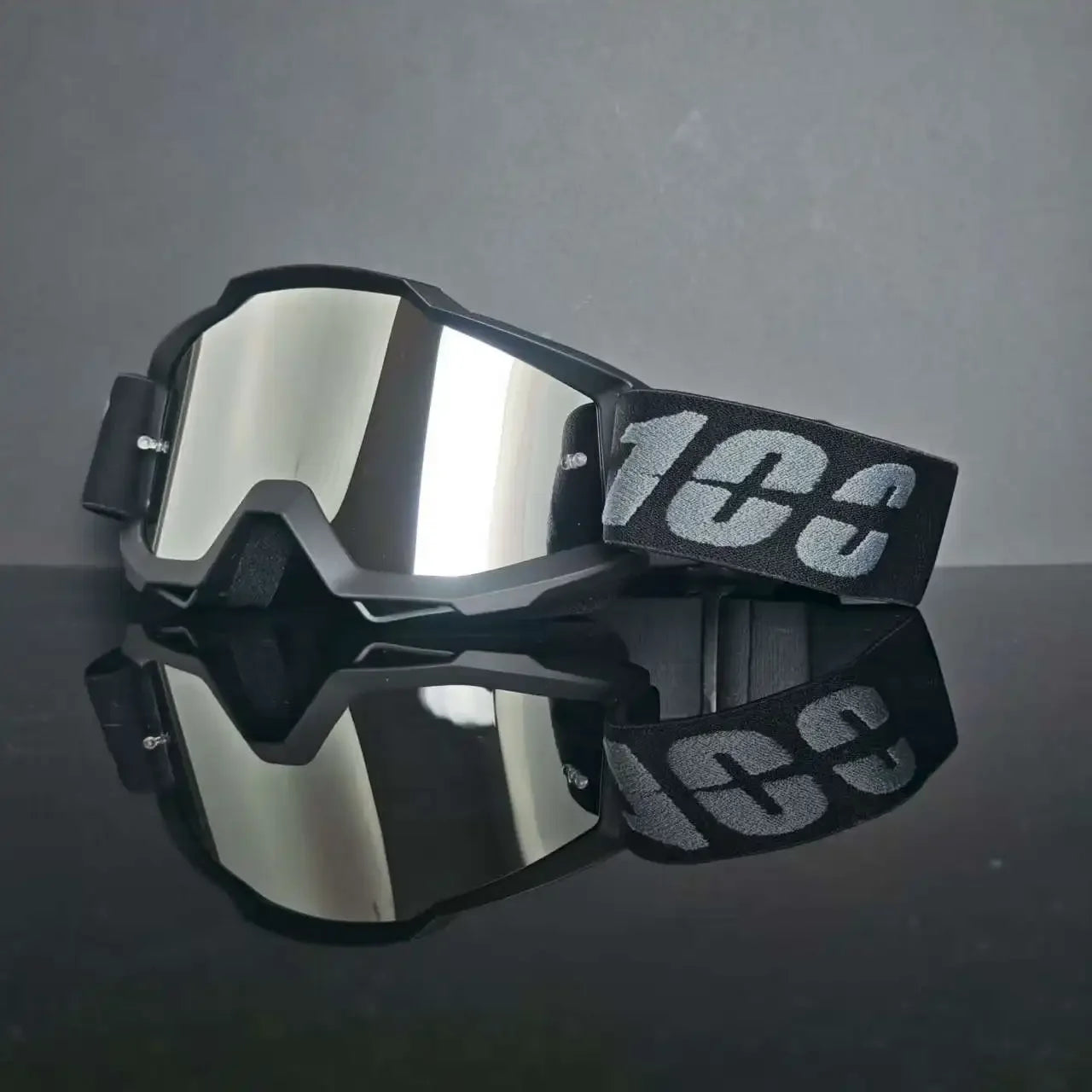 100 gafas de moto, lentes de carreras antipolvo a prueba de viento para hombres y mujeres, motocross, ciclismo, esquí al aire libre, gafas de bicicleta de cross