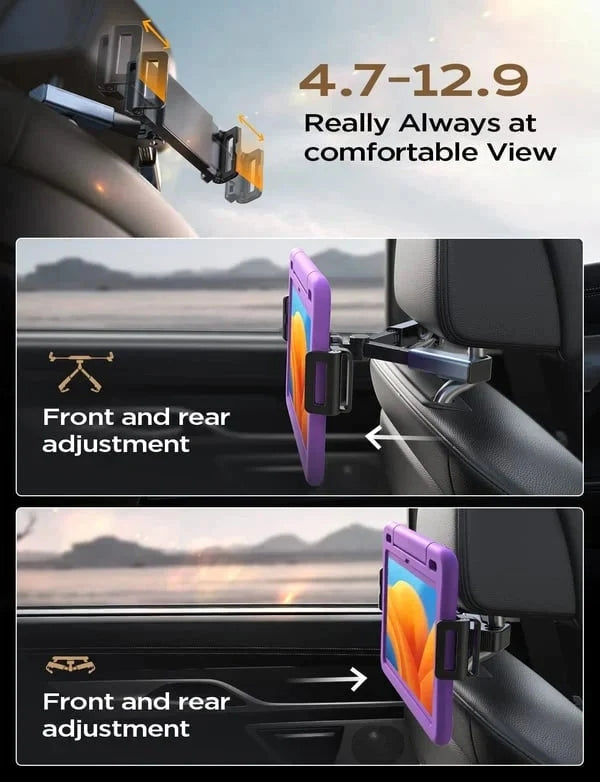 Support de tablette de repos de sauna de voiture, support rotatif à 360 degrés pour iPad, siège arrière automatique, oreiller de voyage portable, support rapide