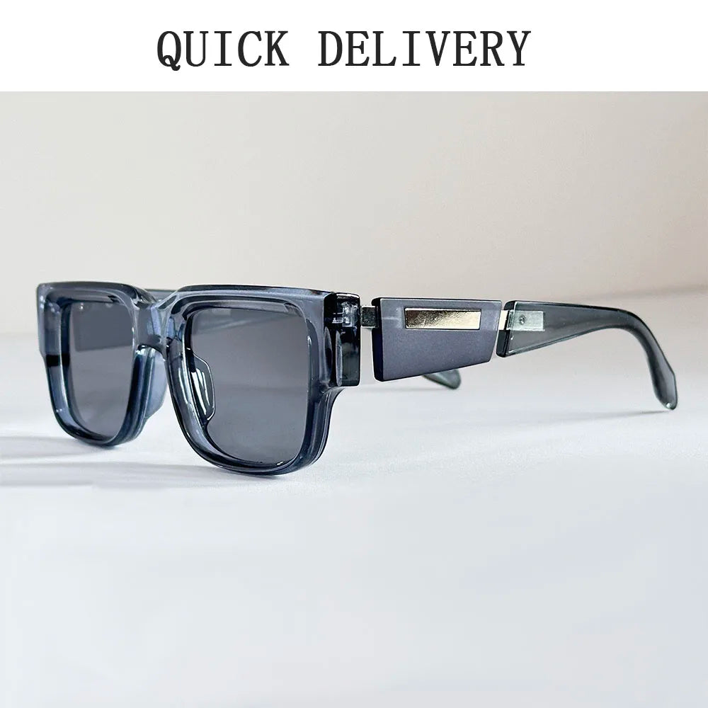 Gafas de sol cuadradas nuevas para hombre, lentes de sol de lujo para mujer, gafas de moda vintage para vacaciones de verano, Gafas de Sol Hombre Lunette Soleil Femme