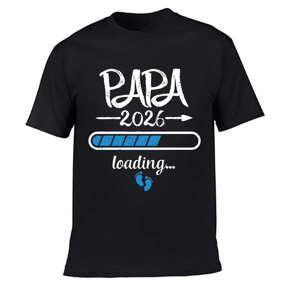 2026 nouveau mignon papa + maman + bébé imprimé Couple maternité T-Shirt annonce de grossesse chemise Couple enceinte T-Shirt vêtements