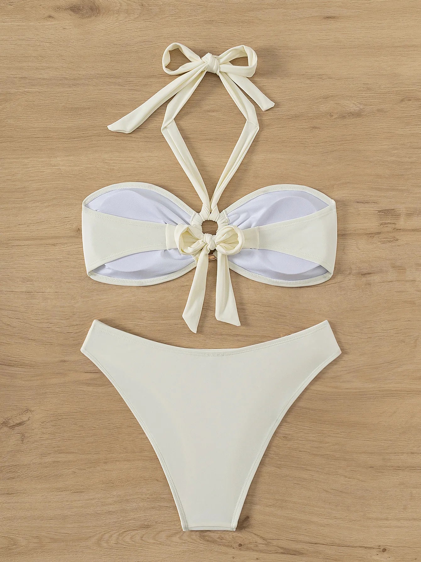 Ensemble bikini bandeau push-up sexy 2026 - Maillot de bain brésilien string pour femme