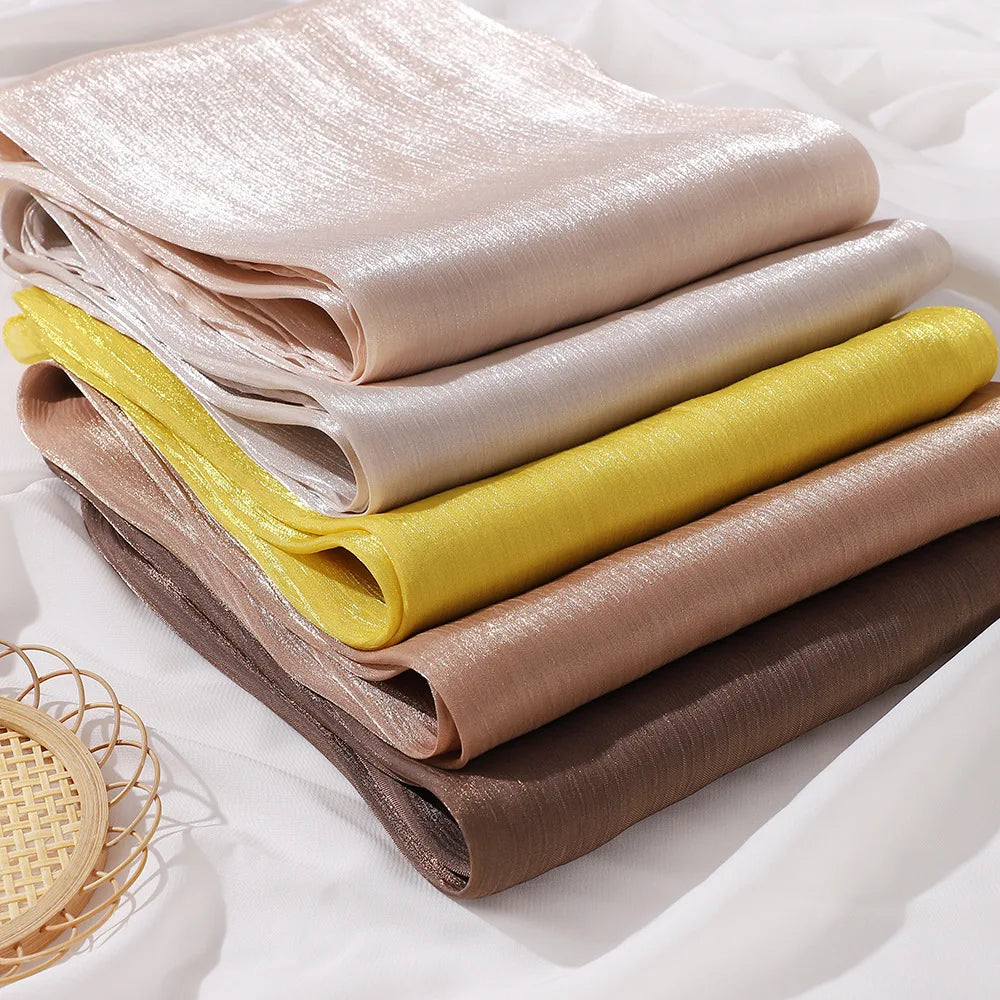 Hijabs en mousseline de soie de qualité supérieure pour femmes, voile turban doux et long, écharpes musulmanes, châles Hijab, couvre-chef Islam, accessoires Ramadan