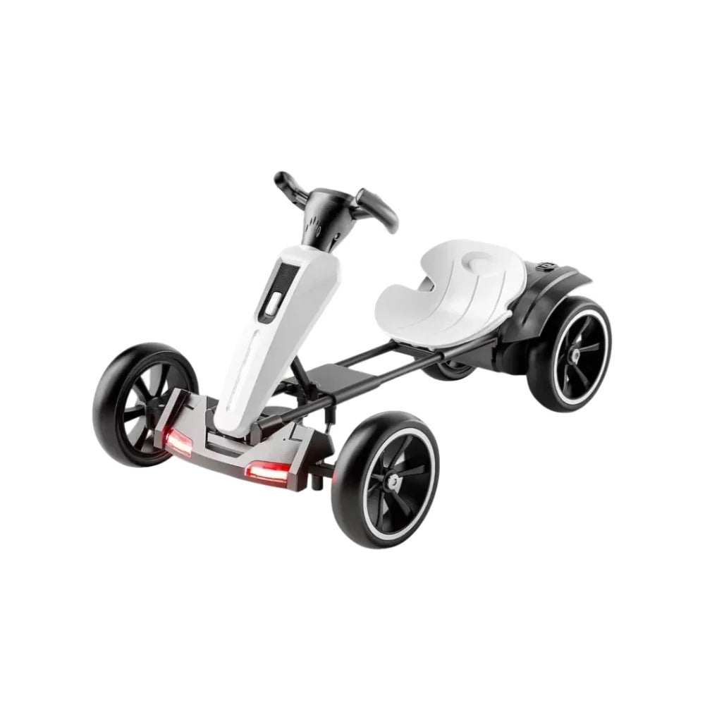 Go Kart Électrique À Pédale Enfants 12V — Dossier Siège Réglable 4 Roues Extérieur