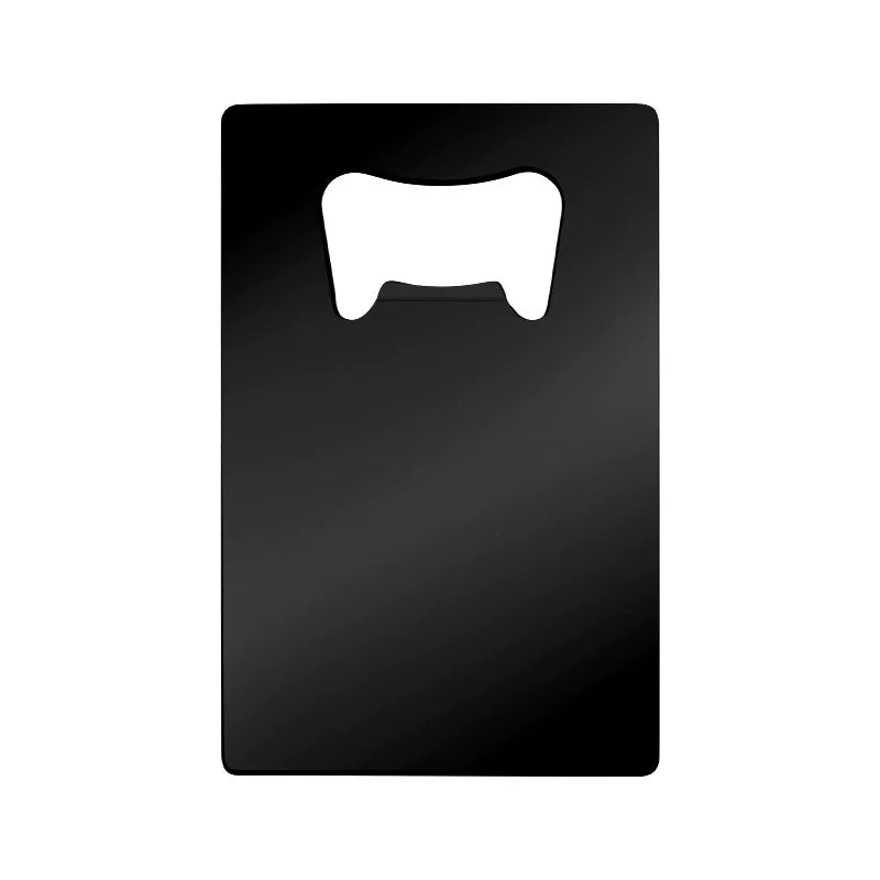 Palas de acero inoxidable, botellero, abridor de botellas, cartas de juego, abridor de botellas, tarjeta de crédito, abridor de cerveza.