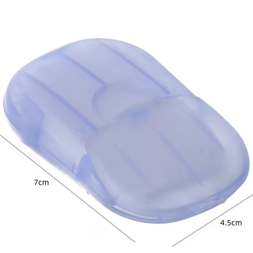 Papier savon Portable jetable voyage Camping Mini savons de nettoyage pour laver le nettoyage des mains pour la randonnée en plein air fournitures de plein air