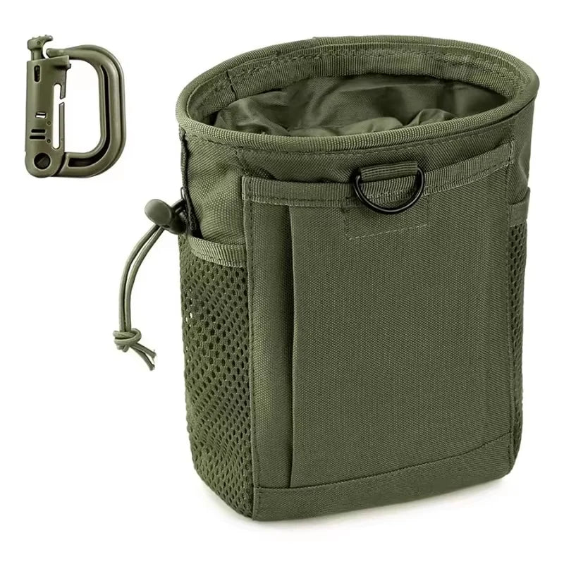 Pochette de décharge Molle, pochette de récupération de magazines de chasse, sac de munitions à cordon de serrage, sac banane de taille, sac étui réglable
