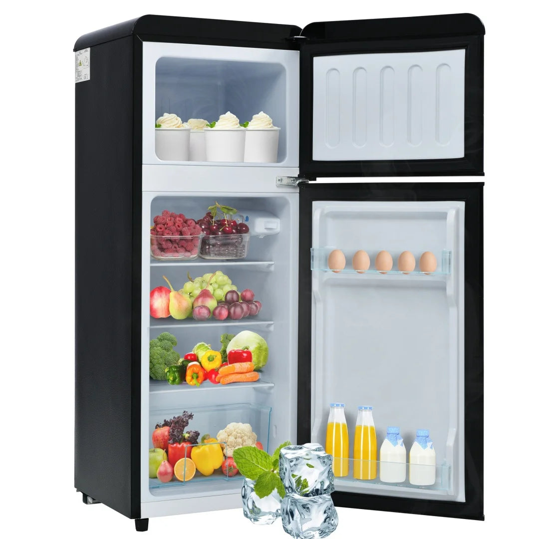 Réfrigérateur-Congélateur Combiné Double Porte — 92 L, 105,5 cm Hauteur, 41 cm Largeur