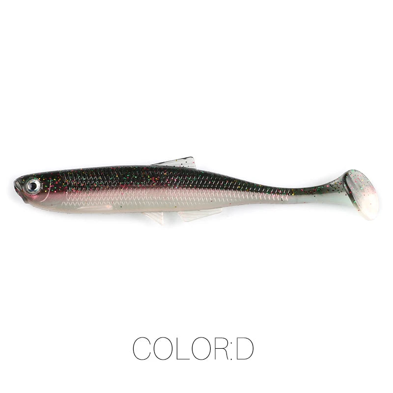 Supercontinent ShadTeez T-Tail 5 cm/7.5 cm/12 cm Pike Zander Predator Fishing 3D Eyes Soft Lure Fishing Lures