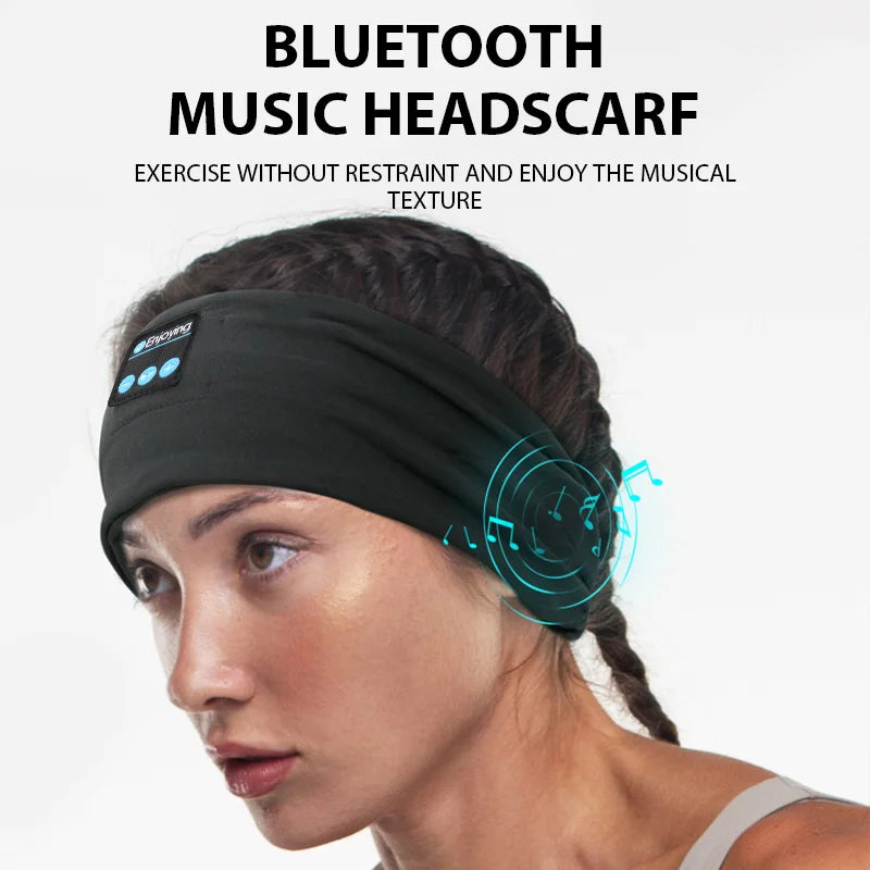 Bandeau Bluetooth sans fil, écouteurs de couchage, écouteurs de sport/casquette de musique avec haut-parleurs stéréo HD, masque pour les yeux pour côté Sl