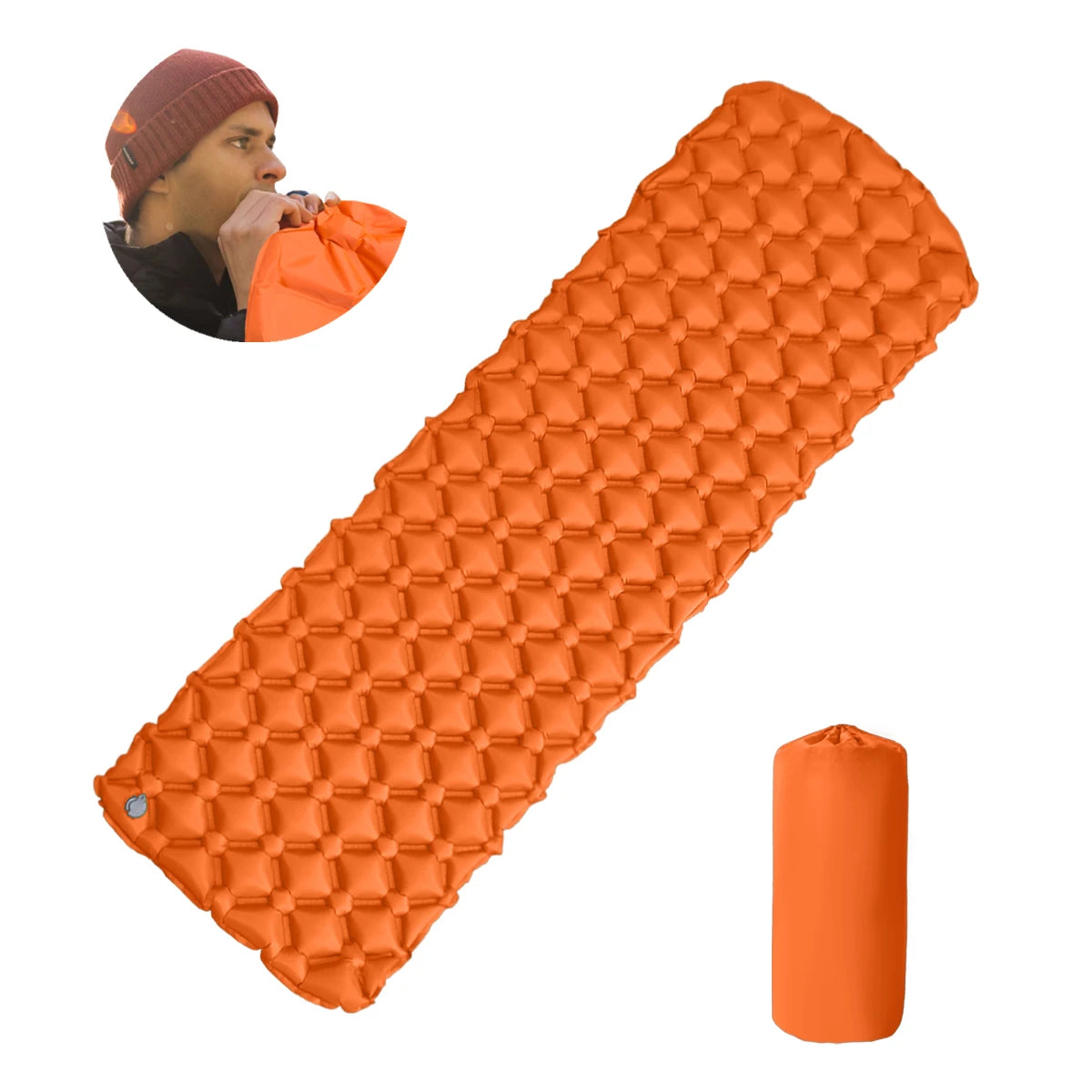 Tapis de couchage pliant pour Camping en plein Air, matelas gonflable de plage avec oreillers, tapis d'air ultraléger pour voyage et randonnée, nouveau