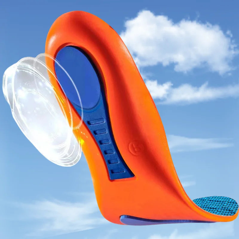 Elastic Orthopedic Shoe Insoles, Unisex Technology, Shock Absorption, Breathable, for Running