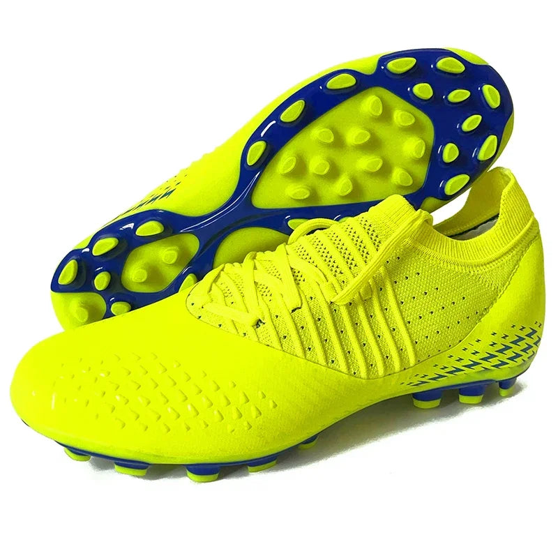 Chaussures de Football Tricot Respirantes FG — Crampons Professionnels Homme