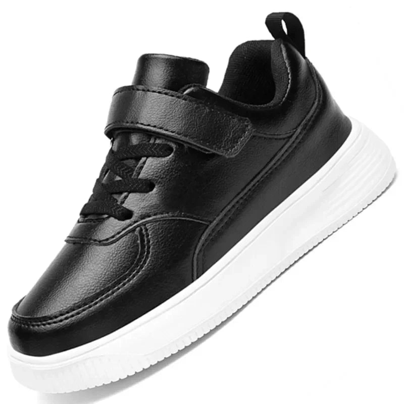Zapatillas blancas y negras informales para niños, zapatos de moda transpirables para niños, tenis infantil, tenis infantil menino