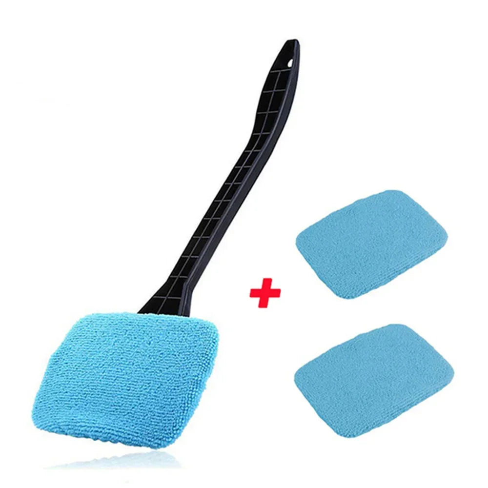 New Car Window Cleaning Brush Kit, Windshield Cleaning Tool, Interior Wiper with Long Handle, Car Accessories
