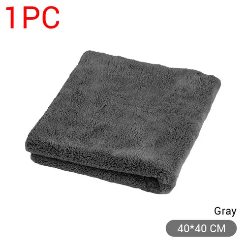 Serviette de lavage auto en microfibre super absorbante — nettoyage et séchage, multifonctionnelle
