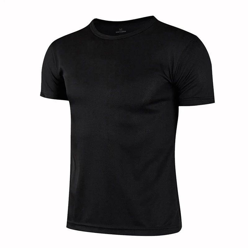 Camisetas de deporte de manga corta de secado rápido para hombre y mujer, camisetas de gimnasia, fitness, entrenamiento, correr, camisetas deportivas transpirables para adolescentes