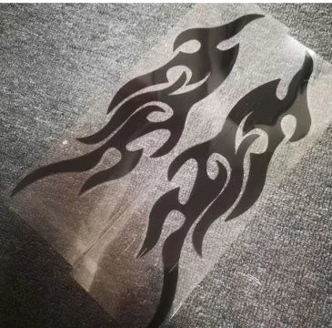 Motorcycle Flame Reflective Stickers, Self-Adhesive Cool Fire Strip, Modified Decals, Motorcycle Body Decoration, Car Supplies
