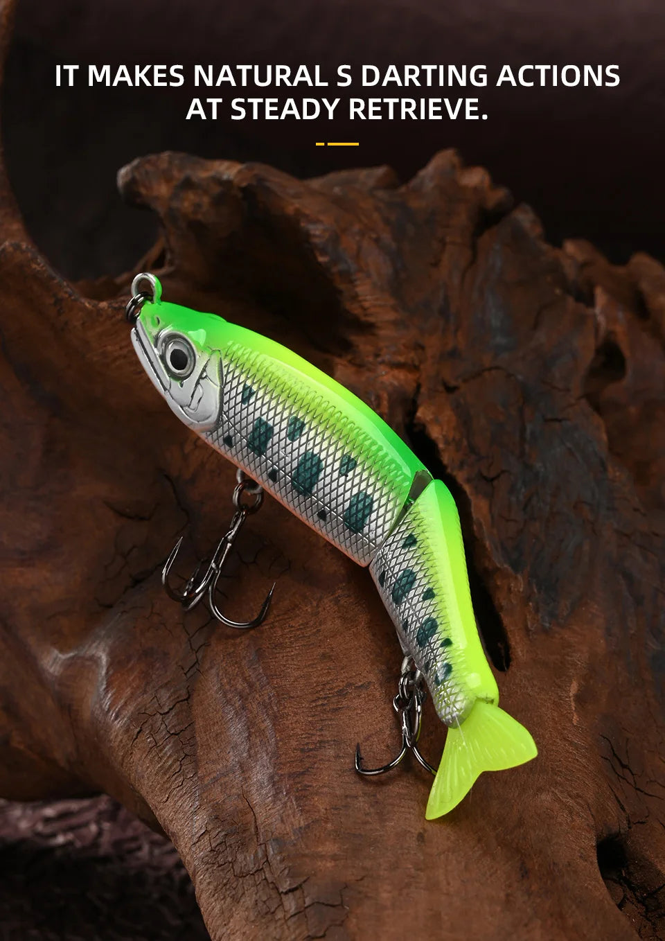 BLUX JACK CLAW 70S — Swimbait Articulé 70mm 4.6g Coulant