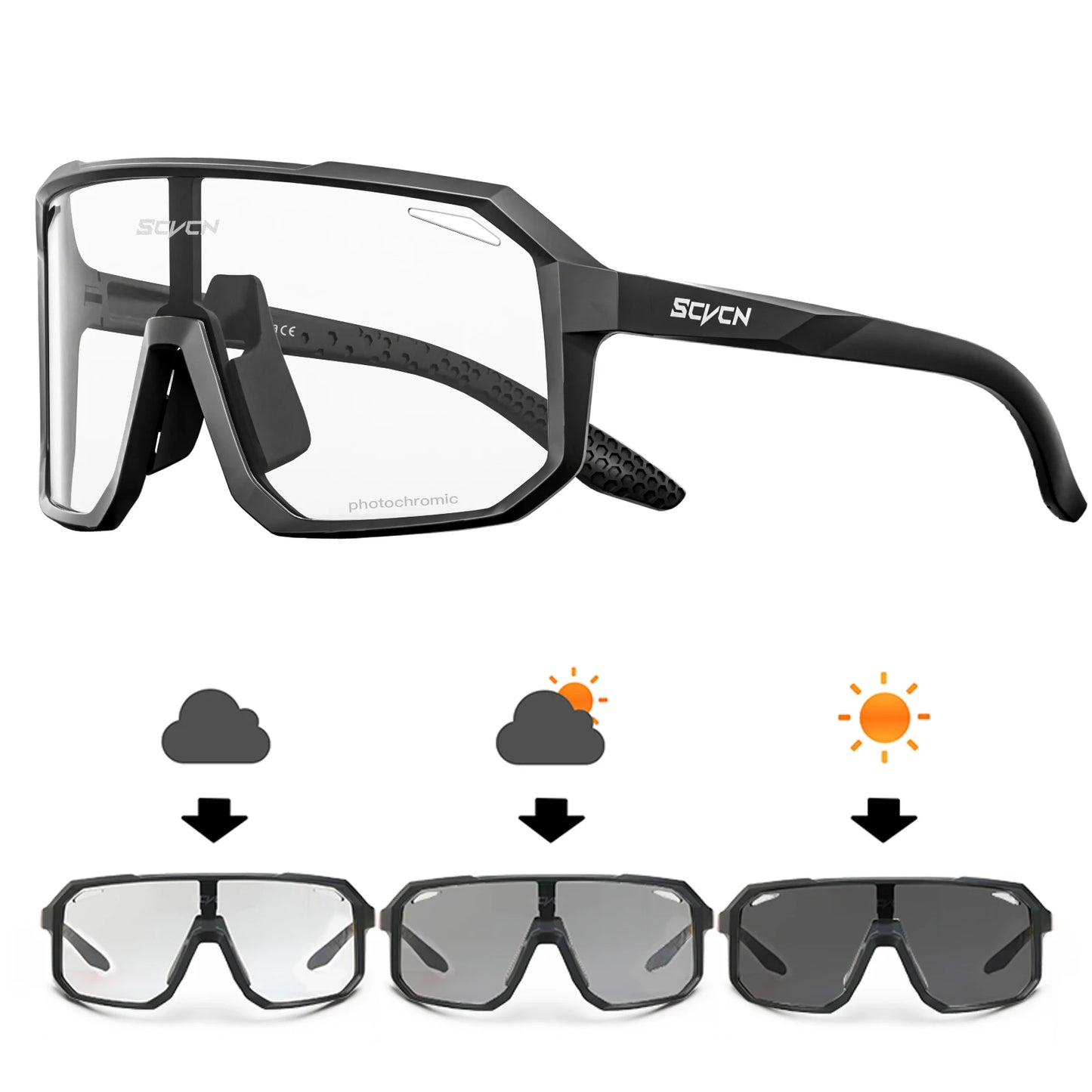 SCVCN-Gafas de sol de ciclismo para hombres y mujeres, gafas de bicicleta, UV400, deportes al aire libre, MTB, equitación, senderismo, nuevo