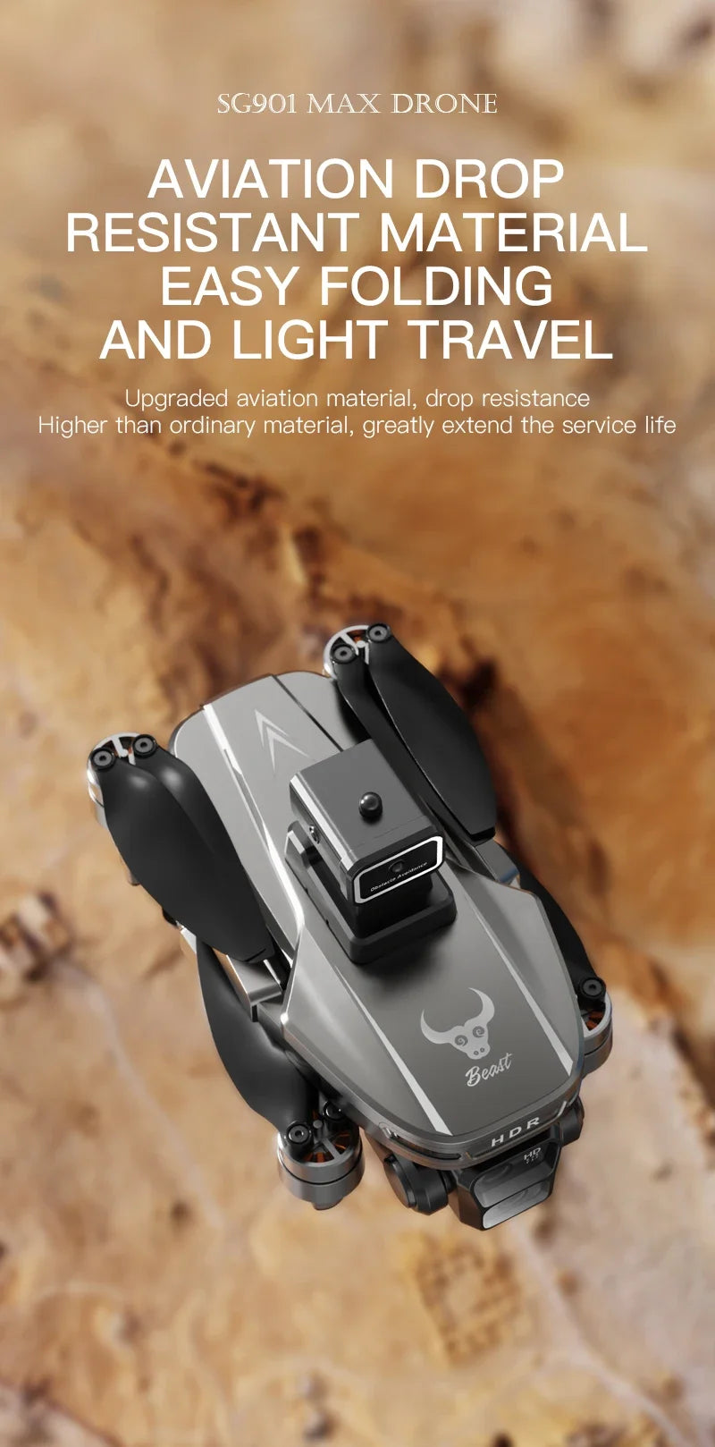 Dron profesional Lenovo SG901 MAX GPS 8K aéreo HD con evasión de obstáculos, control remoto de pantalla grande, dron plegable sin escobillas