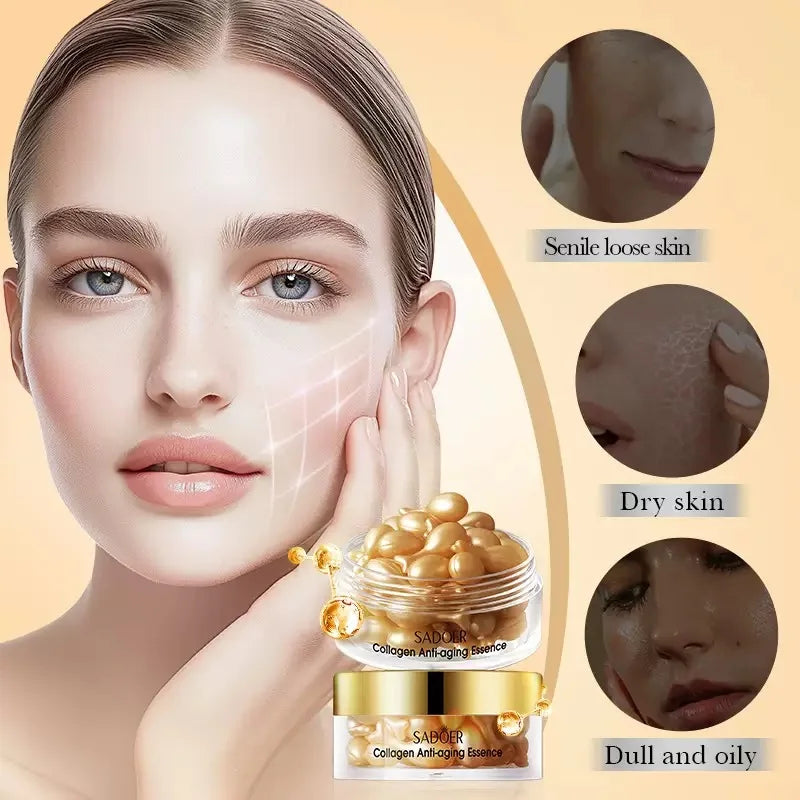 Sérum Capsule Collagène Rétinol — Crème Yeux Raffermissante & Hydratante
