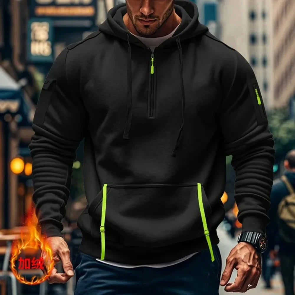 Sudadera con capucha y cremallera Honda para entusiastas de los deportes al aire libre 2025, nueva moda para hombre y mujer, bolsillo con media cremallera, sudadera con capucha para primavera y otoño