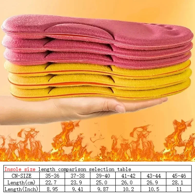 Semelles Latex Massage 4D — Poils Chauds, Course & Voute Plantaire