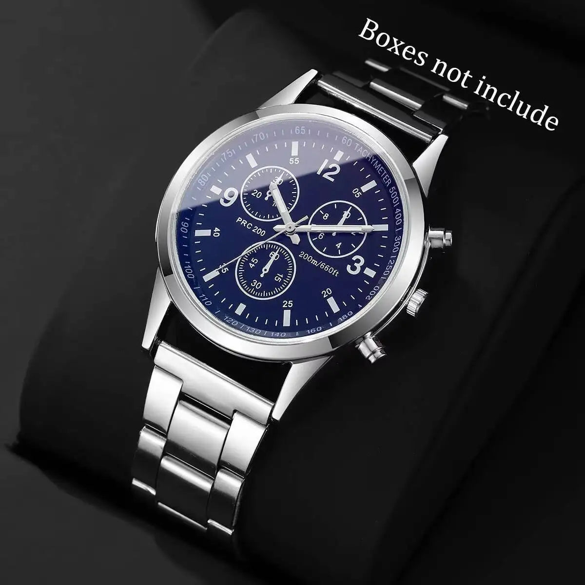 Men's Quartz Business Watch, Stainless Steel Strap