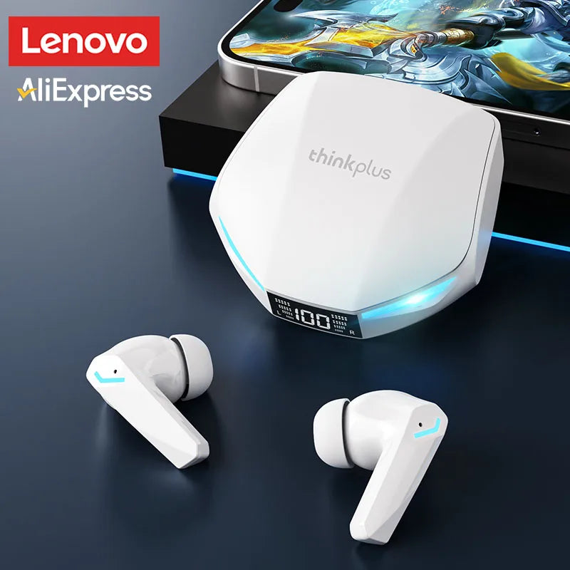 New Lenovo XT53 Upgraded Wireless Bluetooth 5.4 Earbuds LED Digital Display Waterproof Headset Low Latency Gaming Headphones