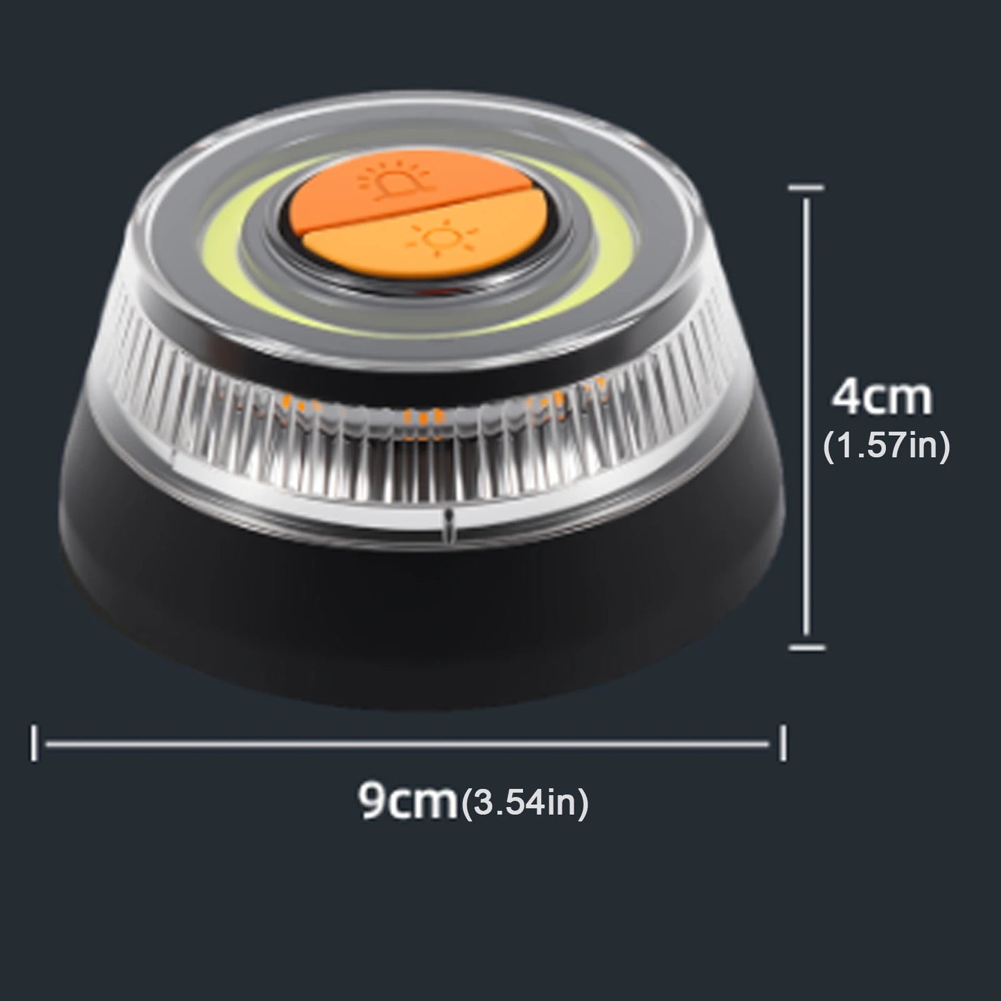 Balise d'urgence pour voiture, avec 2 Modes d'éclairage, batterie, stroboscope magnétique, voyant d'avertissement, éclairage durable, lampe de signalisation de sécurité