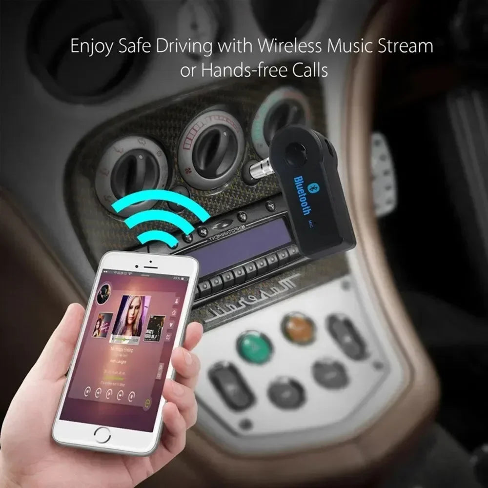Adaptador receptor de Audio inalámbrico para coche, 3.5mm, Bluetooth 5.0, para coche, MP3, FM, transmisor de música, P2, llamada musical, adaptador Bluetooth
