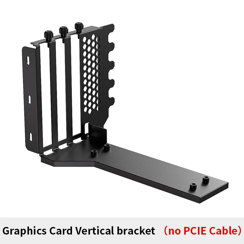 Teucer support de montage GPU Vertical support de carte graphique PC PCI-E 3.0/4.0x16 Anti-interférence Flexible 90 °   Câble d'extension