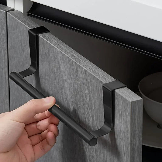 Porte-Serviettes sur Armoire Sans Poinçon — Organisateur Salle de Bain & Cuisine