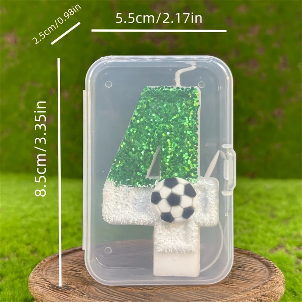 Football Birthday Number Candles, cake number candles, decorative candles, cake topper decoration for birthday