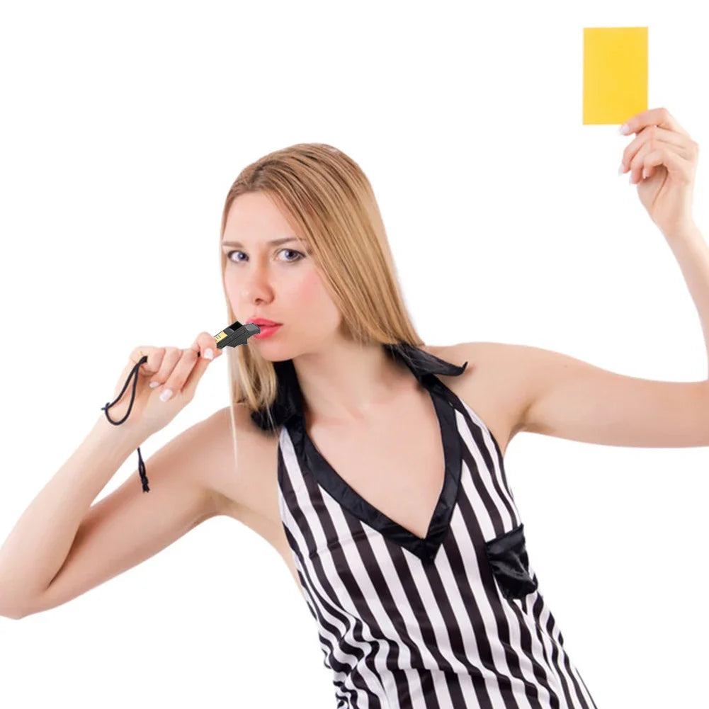 Sifflet Arbitre Professionnel ABS Sans Graine — Son Puissant, Football, Basket, Volley & Entraînement