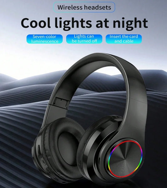 New B39 Wireless Bluetooth Over-Ear Headphones with Microphone, Noise Cancellation, and Stereo Sound for Sports and Gaming