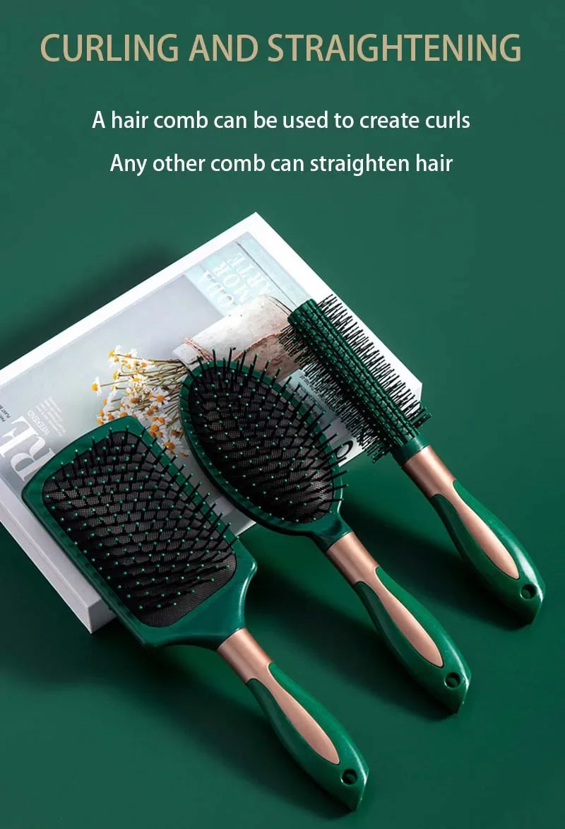 Peigne à coussin d'air ovale antistatique pour massage du cuir chevelu, outil exfoliant pour salon SPA, accessoire professionnel pour le coiffage et les soins capillaires