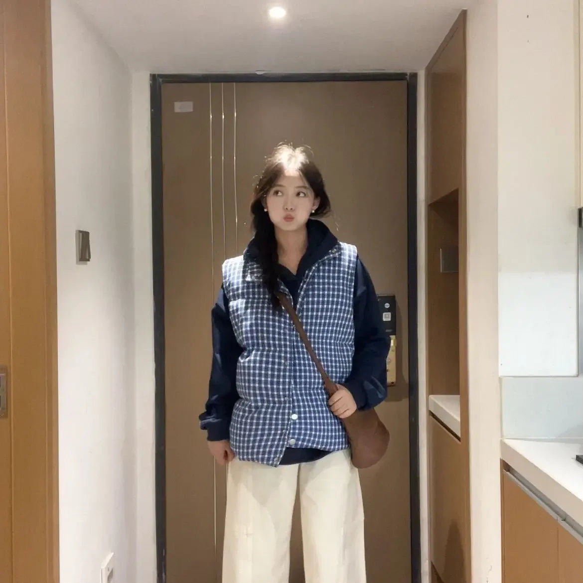 Chaleco acolchado de algodón para mujer, estilo coreano, ropa de moda 2025, chaleco de señora, aislado, media temporada, cálido, tendencia frío