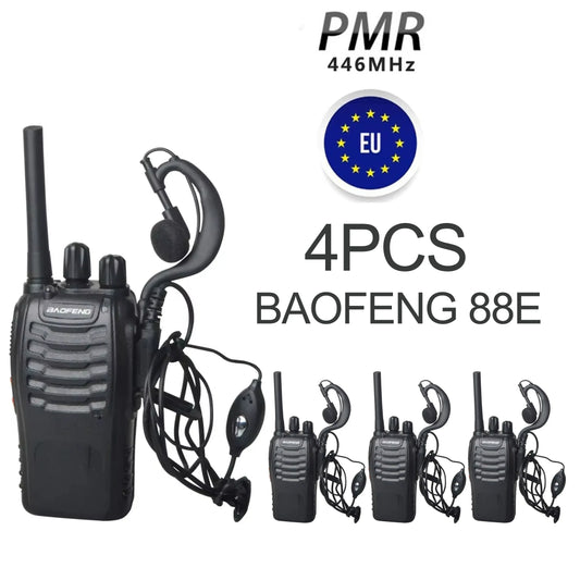 Fabricant 4 pièces Baofeng BF 88E 5W talkie-walkie longue portée 10KM communication ultra-longue veille voyage sur route conduite autonome