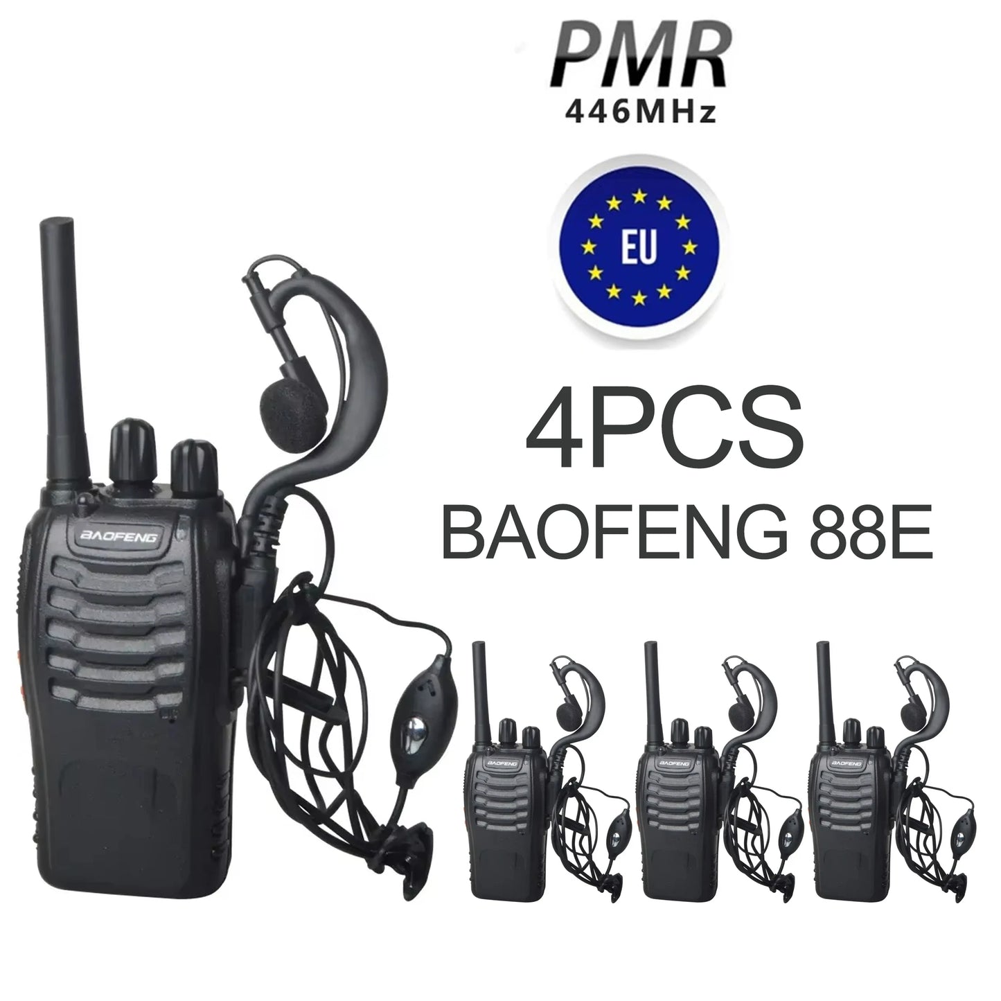 Fabricant Original Baofeng 2 4 6 Pack BF - 88E 5W talkie-walkie 10KM communication longue distance ultra-longue veille voyage sur route